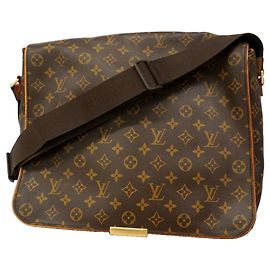 Sac à épaule Louis Vuitton Monogram Abbesses Marron