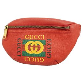 Marsupio Gucci in pelle rossa Rosso