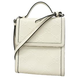 Borsa a tracolla Gucci in pelle bianca Bianco