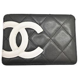 Chanel Cambon Card Holder Quilted Lambskin Black