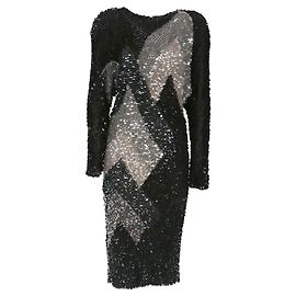 Enrico Coveri Kleid aus den 2000ern Schwarz