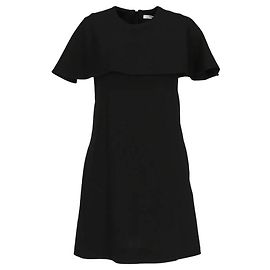 Vestido preto sem mangas Givenchy de lã com capelete Preto