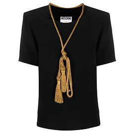 Moschino 2000s Bluse Schwarz