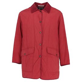 Casaco acolchoado Burberry vermelho de algodão anos 70 Vermelho