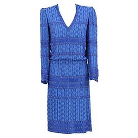 Autre Marque Robe A.N.G.E.L.O. Vintage Cult 80s Bleu