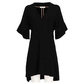 Robe sweatshirt Chloé noire en viscose Noir