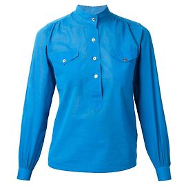Camicia Yves Saint Laurent anni '60 Blu chiaro