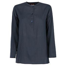 Kenzo Jap Blouse Blue Cotton Blue