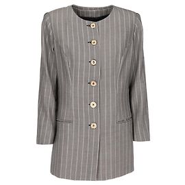Emanuel Ungaro Grey Pinstripe Wool Suit Grey