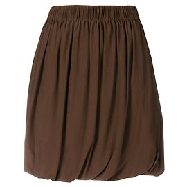 Chloé 90s balloon mini skirt brown silk blend Brown