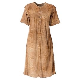 Autre Marque Robe Castioni en cuir marron imprimé animal Marron