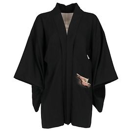 Autre Marque A.N.G.E.L.O. Kimono Vintage Cult 70s Negro