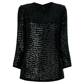 Autre Marque Pull à sequins noir Calabri Firenze Noir