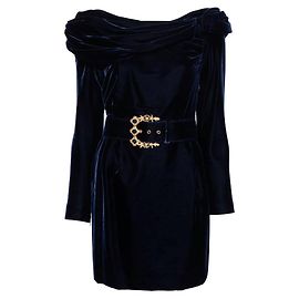 Autre Marque Robe A.N.G.E.L.O. Vintage Cult 80s Bleu