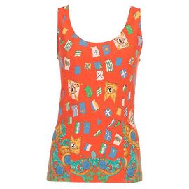 Versace 2000s Tank Top Orange
