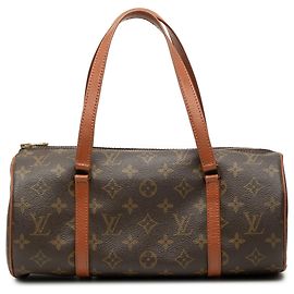 Bolso de mano Louis Vuitton Monogram Papillon 30 Marrón Castaño