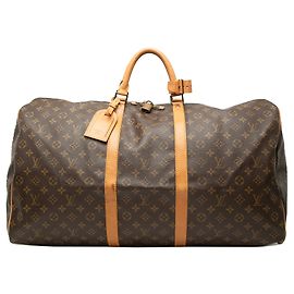 Louis Vuitton Monogram Keepall 60 Reisetasche Braun Braun