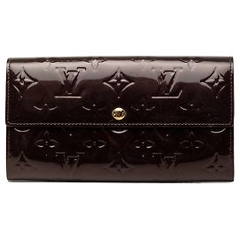 Louis Vuitton Monogram Vernis Sarah Geldbörse lang Purple Lila