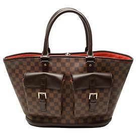 Sac cabas Louis Vuitton Damier Ebene Manosque GM marron Marron