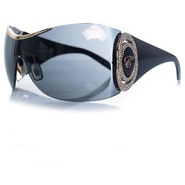Chopard, SCH 748S Crystal shield Sonnenbrille Schwarz
