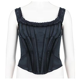 Prada Top Corset Nero Nero