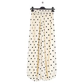 Autre Marque Pantalon large, boyfriend & mom blanc Blanc