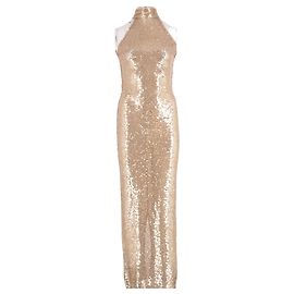 Autre Marque Goldenes Maxikleid von Ilkyaz Ozel Golden