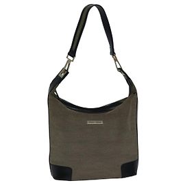 GUCCI Schultertasche Canvas Beige Auth ac3261 Beige