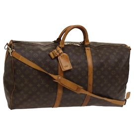 LOUIS VUITTON Monogram Keepall Bandouliere 60 Bolso Boston M41412 LV Auth ti3031 Monograma