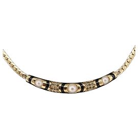 Colar Choker Christian Dior Metal Tom Dourado Auth SW2531 Outro