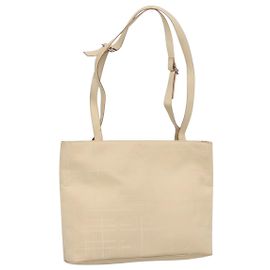 Céline Bolsa de Ombro em Lona Macadam CELINE em Couro PVC Marrom Dourado Auth 149190 Marrom Dourado