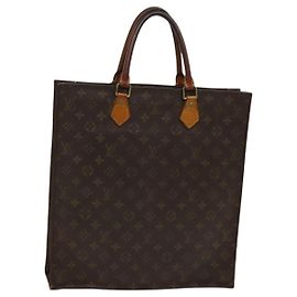 LOUIS VUITTON Monogram Sac Plat Hand Bag M51140 LV Auth 119195 Monograma
