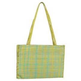 Gucci Bolsa de mão BOTTEGA VENETA Nylon Green Silver Auth 153765 Prata Verde