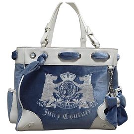 mala Juicy Couture Daydreamer Branco Azul