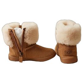UGG Jorie Kids' Lined Boots - Chestnut Brown