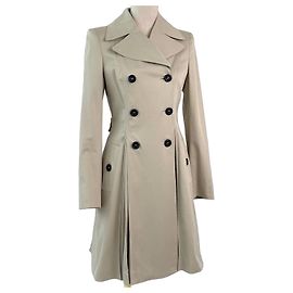 Burberry Classic Beige Cotton Trench Coat Beige