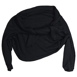 Y's Yohji Yamamoto Pull en maille noir Noir