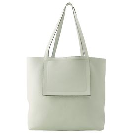 Hermès Hermes Cabasellier 46 Tote Bag Grey Light green