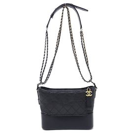 Bolsa de Ombro Chanel Gabrielle Line AS1521 Preto