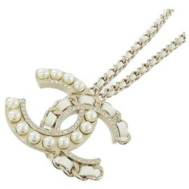 Collana Chanel AB0124 Bianco D'oro