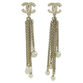 Boucles d'oreilles puces Chanel AB0672 White Blanc