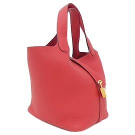 Hermès Bolsa Hermes Picotin Lock PM Vermelho