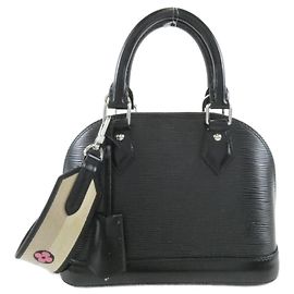 Louis Vuitton Epi Alma BB Handbag Black