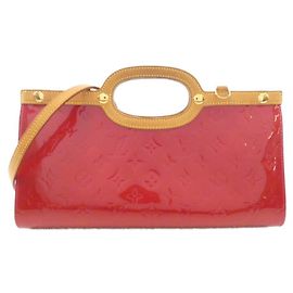 Louis Vuitton Vernis Roxbury Drive Handbag Red