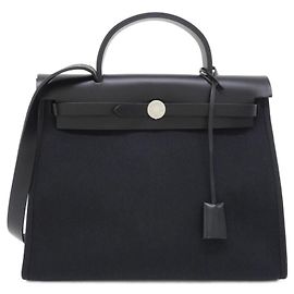 Hermès Bolsa Hermes Herbag Zip PM Preto