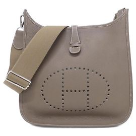 Hermès Bolsa de ombro Hermes Evelyne 3 PM Taupe