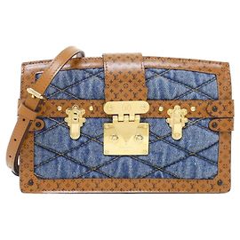 Louis Vuitton Monogram Trunk Clutch M55047 Borsa a Tracolla Blu