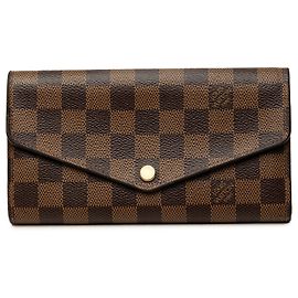 Carteira Louis Vuitton Brown Damier Ebene Sarah Marrom