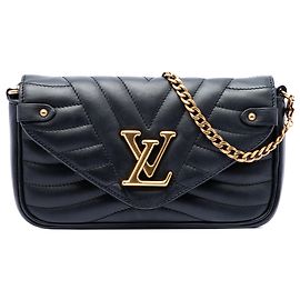 Louis Vuitton New Wave Ketten-Pochette Schwarz Schwarz