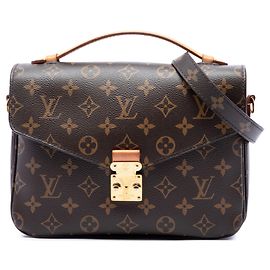 Louis Vuitton Brown Monogram Pochette Metis Marrom